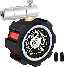 ATsafepro Presta Valve Mountain Bike Manometro .0-160PSI e 0-11BAR Dual Scale, scarico della pressione dell'aria, perfetto per accessori per mountain bike