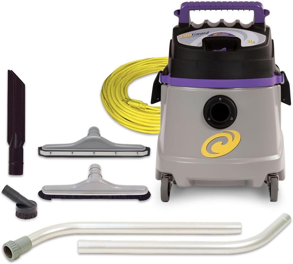 ProTeam Wet Dry Vacuums, ProGuard 10, 10Gallon Commercial Wet Dry Vacuum Cleaner with Tool Kit