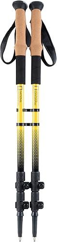 Miniatura 9 de National Geographic - Bastones de senderismo y senderismo con puntas de acero de tungsteno y accesorios todo terreno, bastones ligeros y ajustables