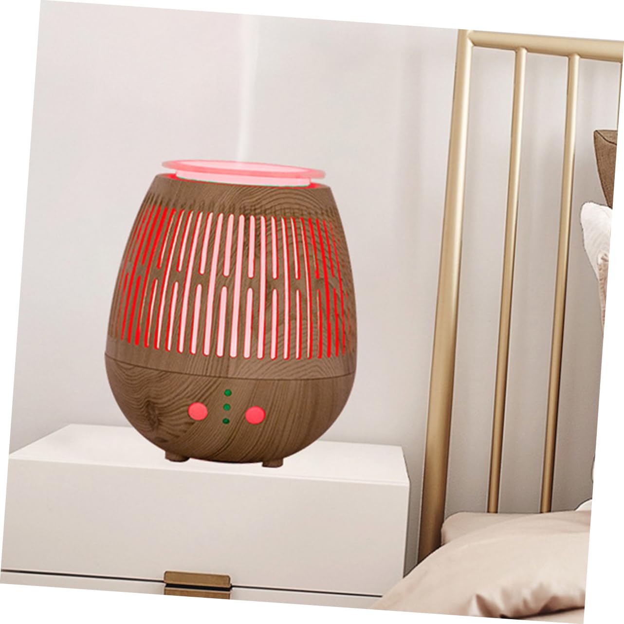 DOITOOL Diffusore d Aroma Silenzioso Luce Notturna LED Umidificatore per Auto Camera da Letto Ufficio Riduce Secchezza Aria Spazio