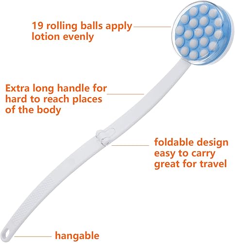 Miniatura 3 de Aplicadores de loción para espalda – Aplicador de loción de espalda para mujeres, hombres y ancianos – Plegable de mango largo fácil de alcanzar
