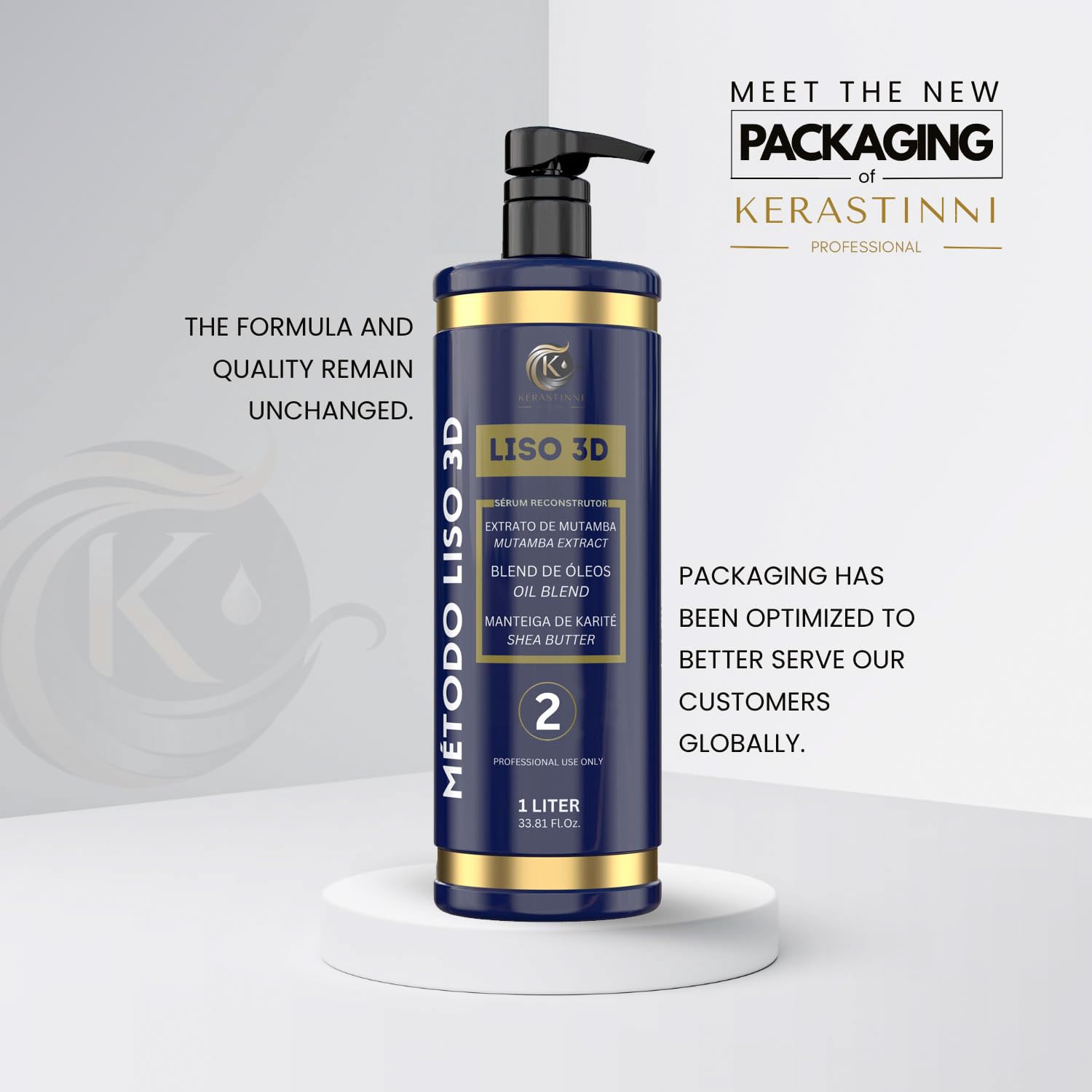 Kerastinni | Metodo Liso 3D Permanent Glättenbehandlung | 1000ml / 33.81 fl.oz.