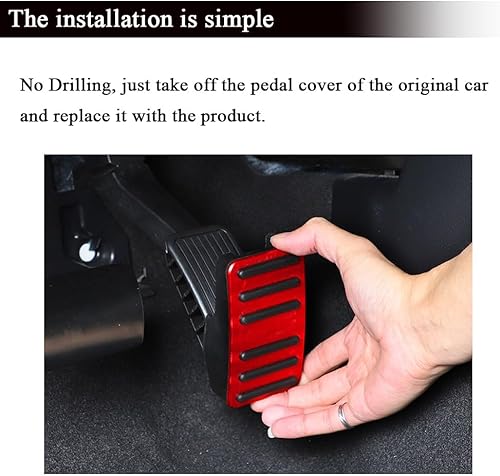 Miniatura 6 de Rifoda Funda para pedal de freno de pedal de gas Honda Civic Accelerator para 10 generación Civic 2021 2020 2019 2018 2017 2016 antideslizante,