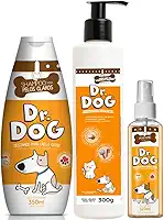 Kit banho pet Clareador Cães e Gatos, anti alérgico, Shampoo Branqueador pet 350ml + Condicionador máscara hidratante óleo coco + Perfume amadeirado, manchas de lágrima ácida, shih tzu pêlos claros