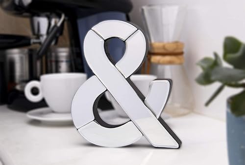 Miniatura 9 de COLLECTIVE HOME - Letra decorativa de madera y vidrio espejado de 7 pulgadas de alto, decoración de pared para el hogar, el dormitorio y la oficina.