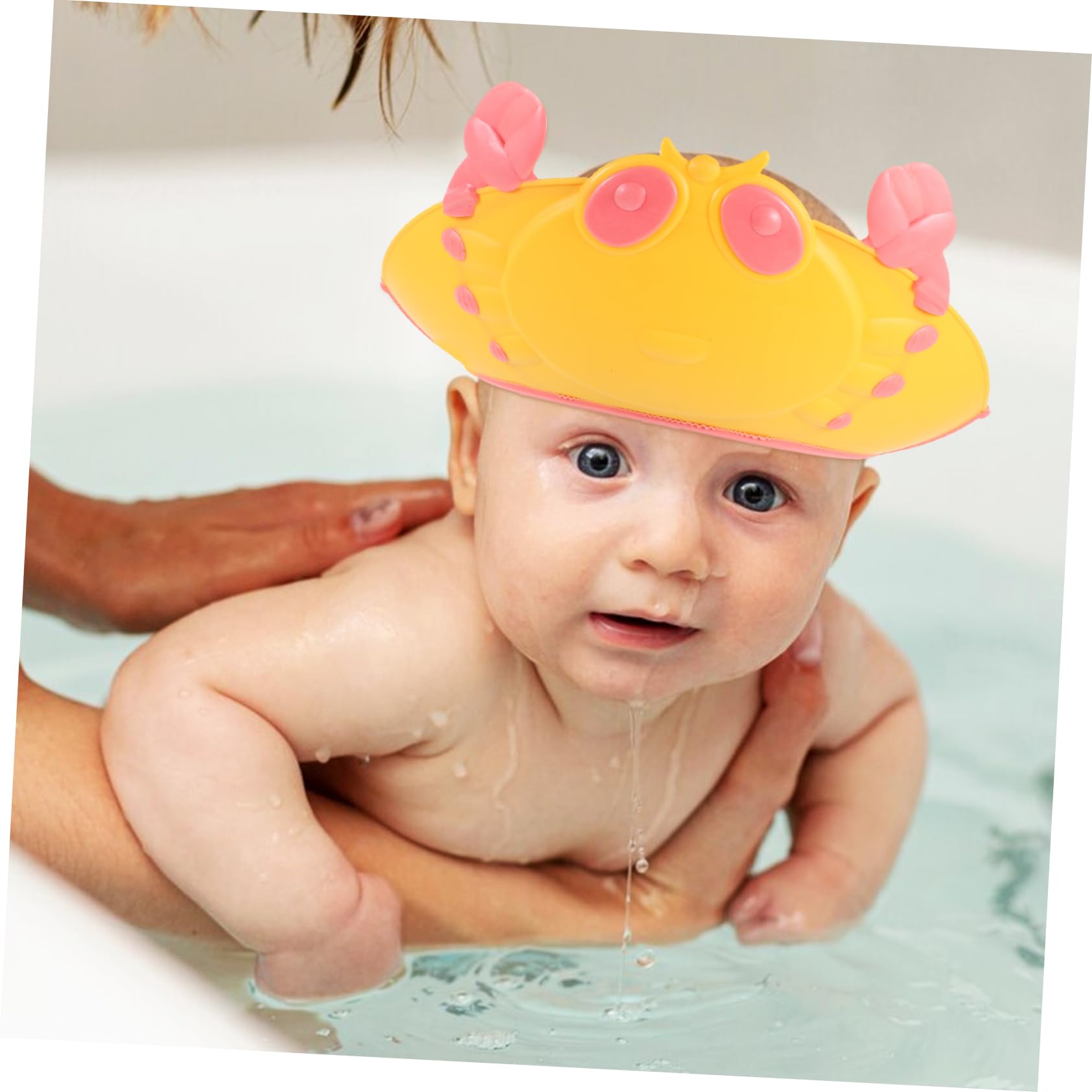 Baluue Cute Shape Boys and Girls Shower Cap Bath Hat Hair Washing Shield for Toddlers