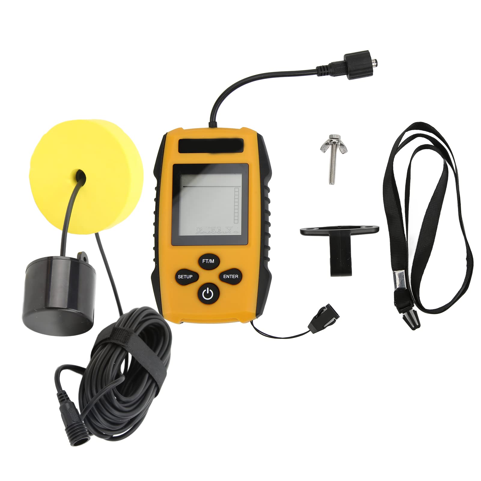 Marhynchus Finder di Pesce, LCD Multifunzione Cablato del Sonar Ad Alta Precisione Adatto per Kayak, Pesca e Al di Fuori del Rilevamento di Animali D'acqua del Molo