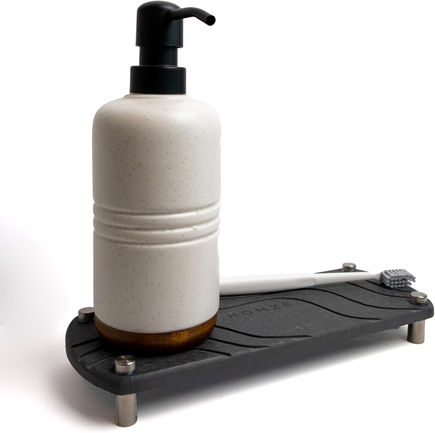 HOMZE Luxury Stone Sink Caddy SET, FAUCET PAD] Added, Diatomite