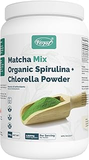 VORST Matcha + Organic Spirulina & Chlorella Powder 600G Unsweetened | Antioxidant Green Tea Powder With Blue-Green Algae | Contains Chlorophyll