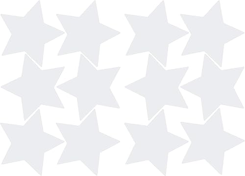 Miniatura 3 de LiteMark Calcomanías adhesivas de estrella de 4 pulgadas con acabado mate extraíble, ideales para suelos, techos, paredes, portátiles y la mayoría