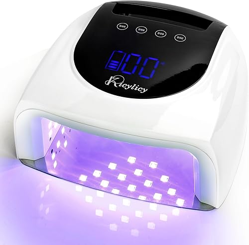 Miniatura 1 de Lámpara de uñas LED UV, lámpara de uñas profesional recargable de 96 W, lámpara de uñas de gel UV con 42 cuentas de lámpara y 4 ajustes de