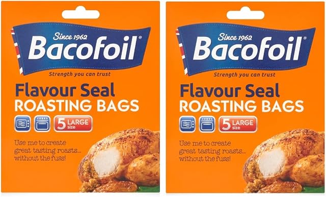 10 x Roasting Bags Flavour Seal Cooking Bags for Ovens and Microwaves Large Size Bags