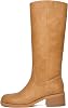 Botas Altas para Mujer, Tacón Cuadrado Grueso, Caña Ancha, Cómodo Tacón Bajo, Botas Largas para Montar 1