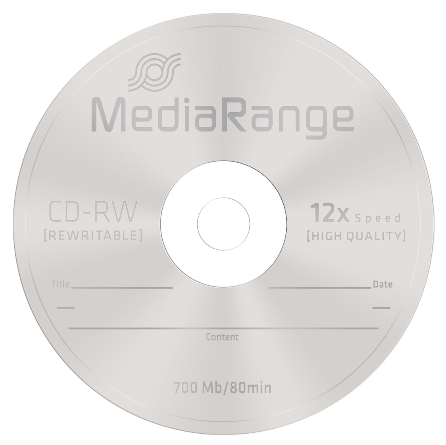 MediaRange Confezione CDR80 Argento - 80 CD Da 700 MB Con Custodia Protettiva - Foto 3