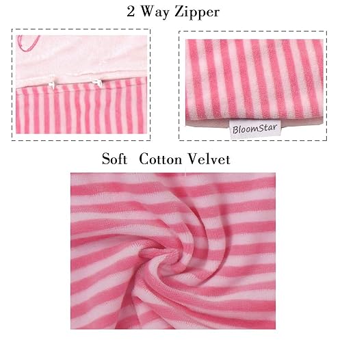 Miniatura 5 de Manta portátil con piernas, saco de dormir para bebé con pies de invierno, saco de dormir para niños pequeños, saco con manga de terciopelo grueso