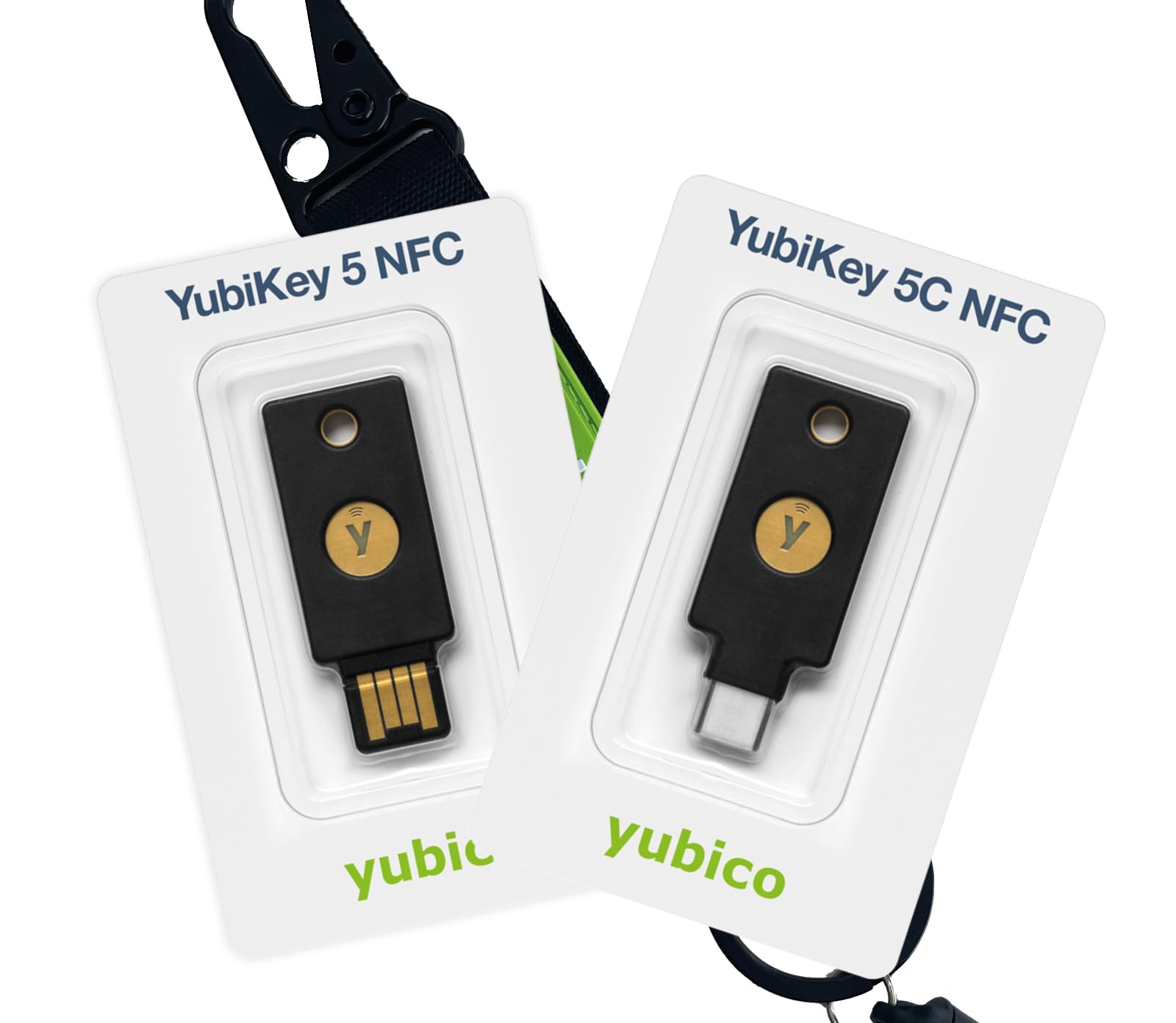 YubiKey Bundle: YubiKey 5 NFC & YubiKey 5C NFC & 2 lanyards