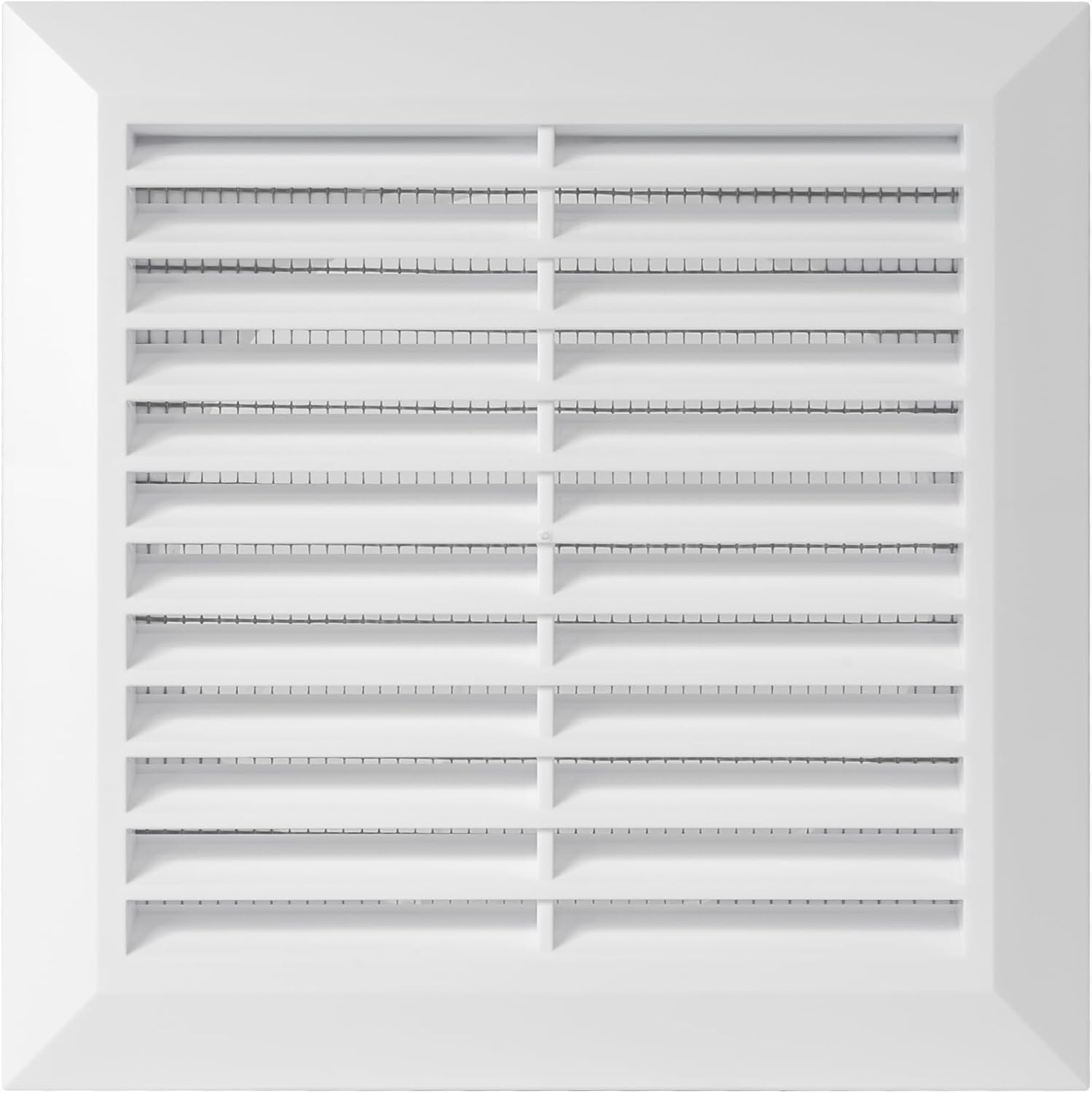 ECOPRO VENT White 125mm Air Vent Cover - Plastic Extractor Fan Vent Cover with Insect Mesh - Ventilation Grilles - Concealed Screw - Fits Inside Wall or Duct, Air Vent Covers Exterior & Interior