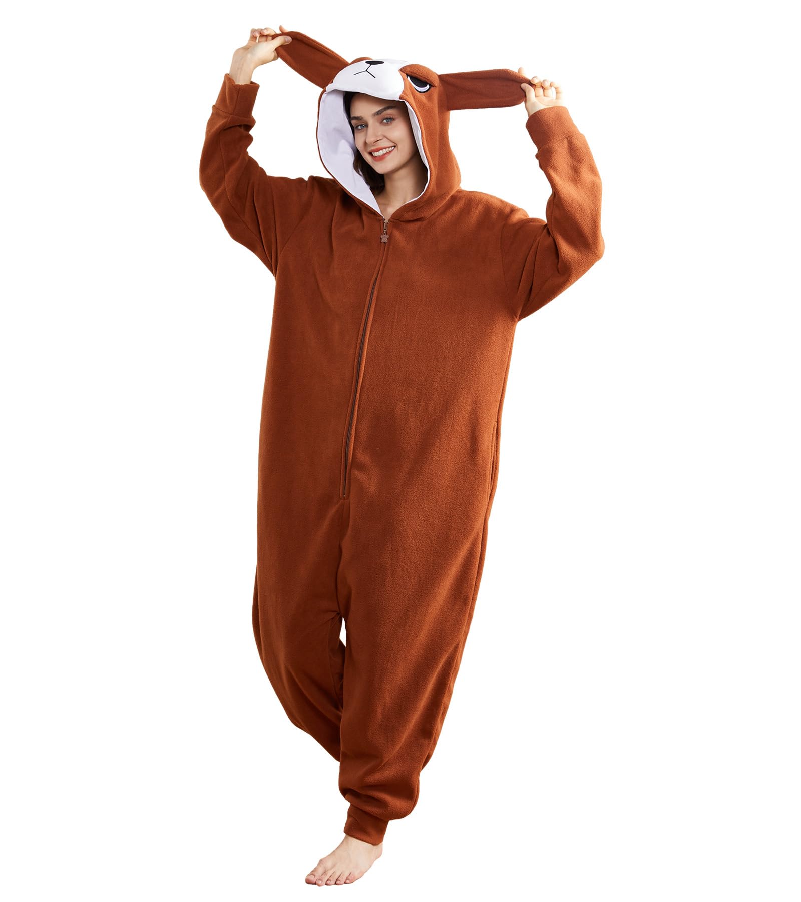 Mameluco unisex para perro, para adultos, Halloween, animales, cosplay, pijama, disfraz de fiesta, ropa de dormir de una pieza