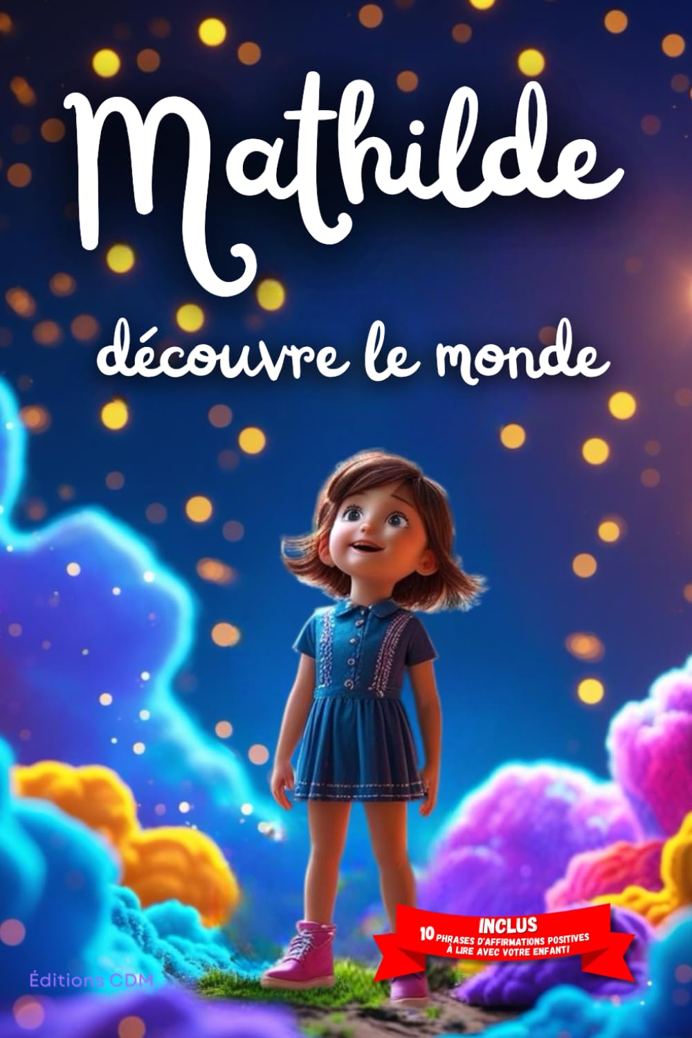 Mathilde découvre le monde: Livre personnalisé prénom, mini-histoires magiques, aventures, confiance en soi, leçons de vie, affirmations positives, ... famille, endormissement paisible : Mathilde