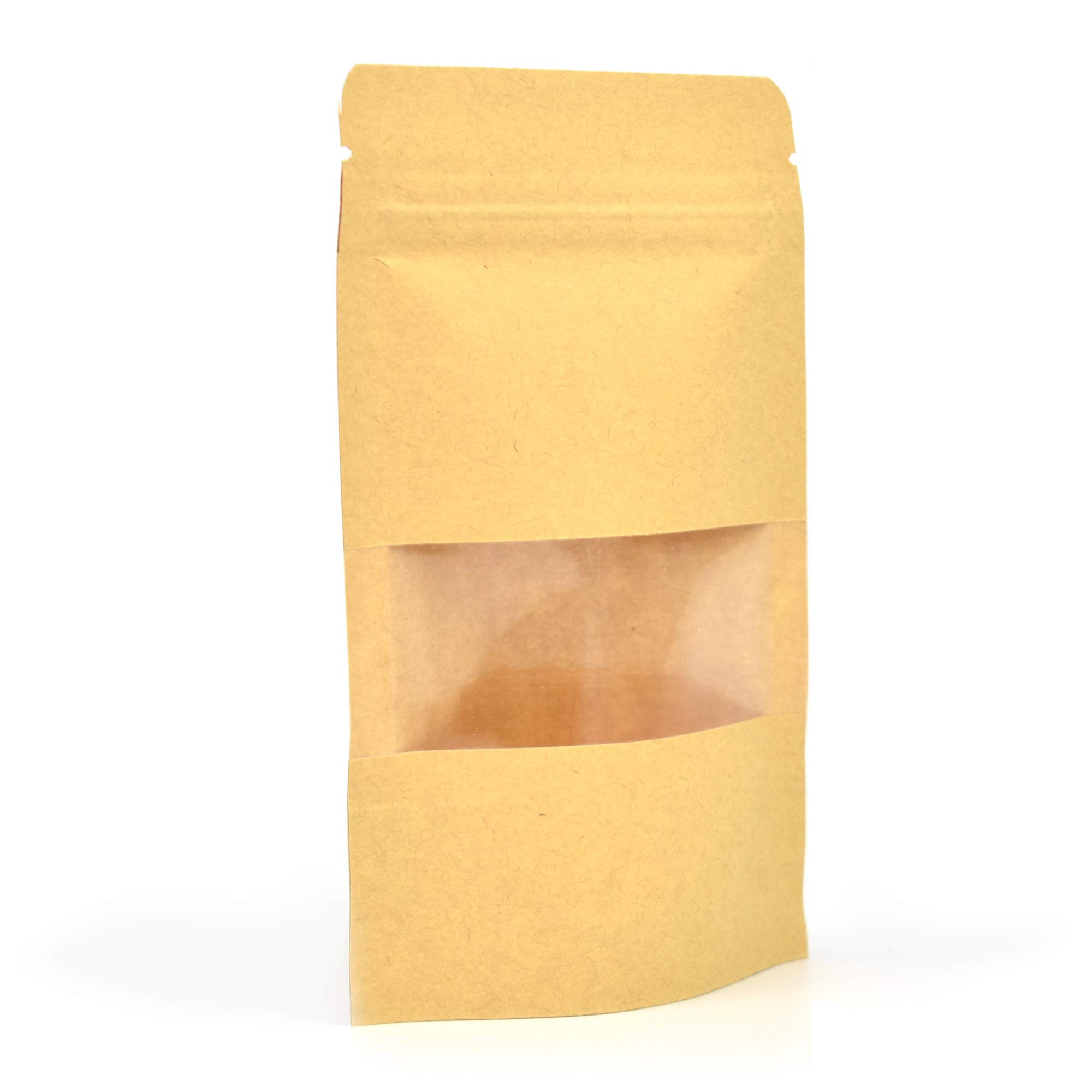 Evergreen Goods - Sacchetti di imballaggio in alluminio, sigillabili a caldo, con lamina interna, per tè, chicchi di caffè, noci, semi, frutta secca (70 x 140 mm