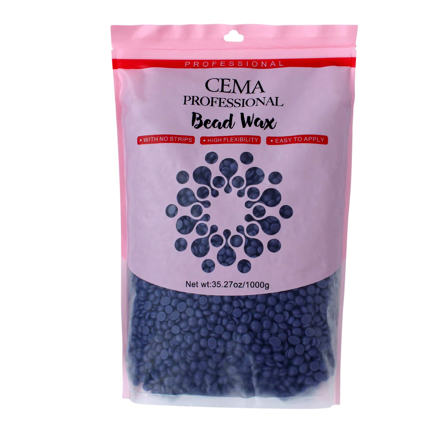 CEMA Professional Bead Wax, 1000g, High Flexibility Hair Removal Wax, No Strips Required-image-33