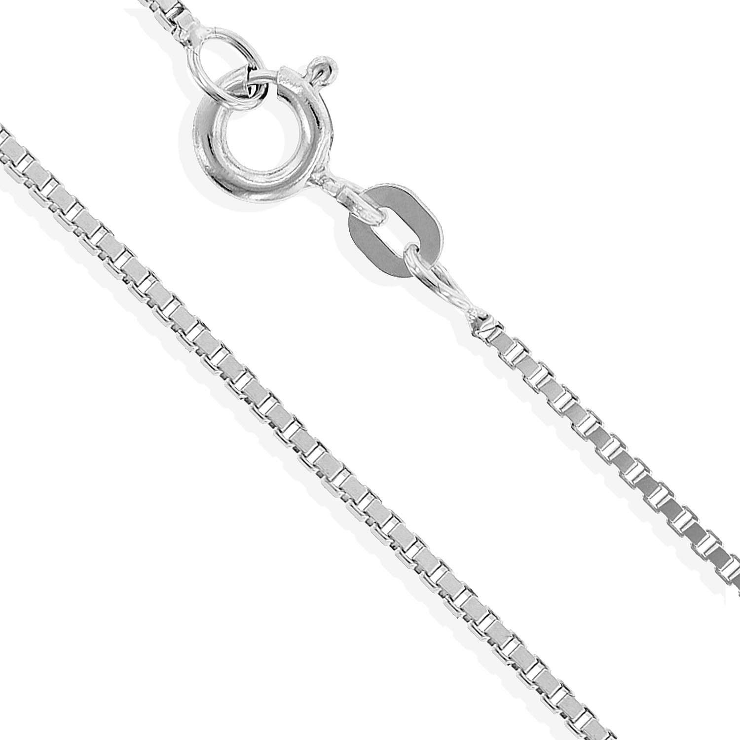 Weißgold Venezianerkette 14 Karat 585 14K Damenkette 42cm stark (017)