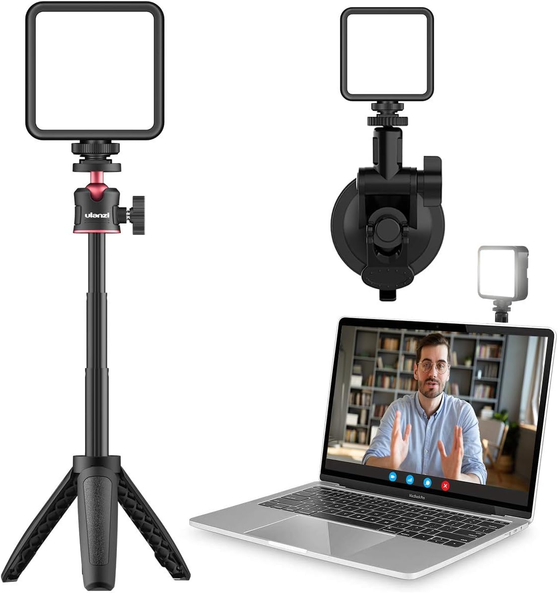 Video Light with Tripod, VIJIM VL-81 Camera Light for DJI OSMO Mobile 3 Pocket Sony A6400 6500 GoPro 8 7 6 5 Vlogging