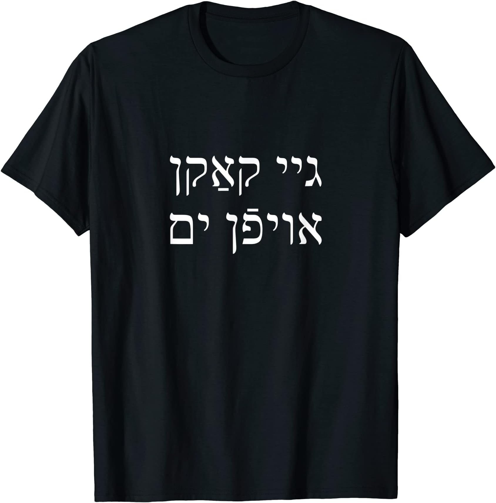 Gai Kaken Oifen Yam Yiddish Slang Jewish Hebrew Humor Ocean T-Shirt