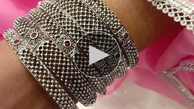 Efulgenz Indian Oxidized Jewelry for Navratri Indian Bangle