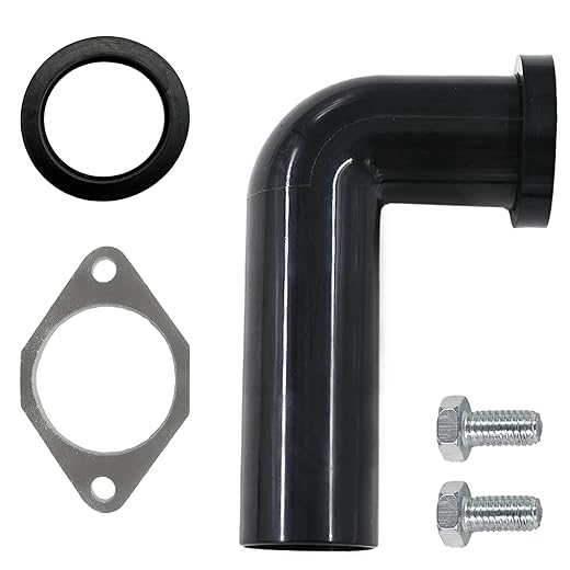 Garbage Disposal Drain Elbow Kit Compatible With Garbage Disposal 1-1/2 Replacement Part Includes 1.5" Elbow, Flange, Gasket, and Two Screws