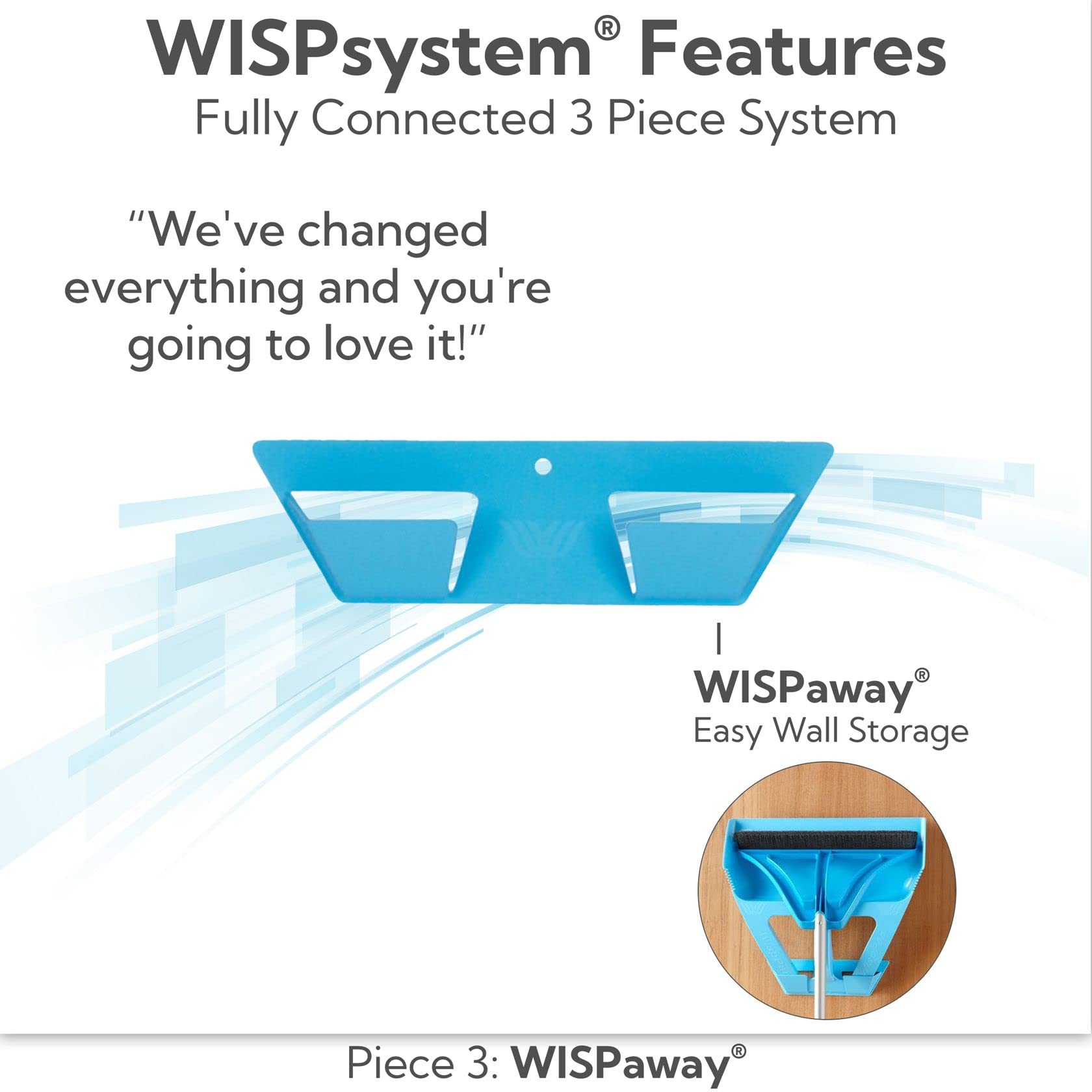 WISP Broom and Dustpan Set for Home, Pet Hair Remover for Carpet