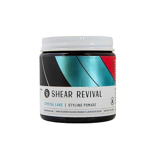 Shear Revival Crystal Lake Cream Pomade  Peinado de cabello para hombre de sujeción media  Acabado natural infundido con jugo de hoja de aloe, cera