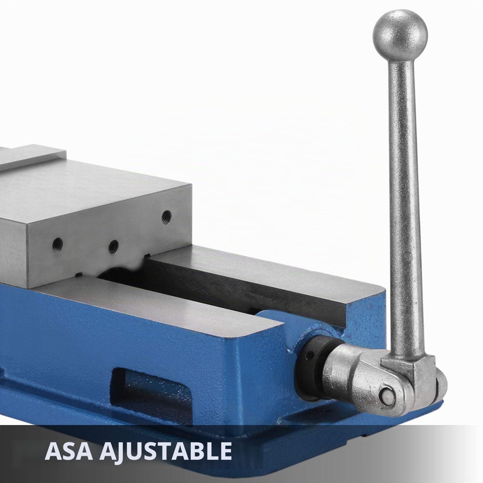 VEVOR Tornillo de mesa de 6 pulgadas, tornillo de precisión de 160 mm, tornillo de abrazadera de mesa, tornillo de sujeción, herramienta conjunto de banco de sujeción para aserrar/limar/algunos