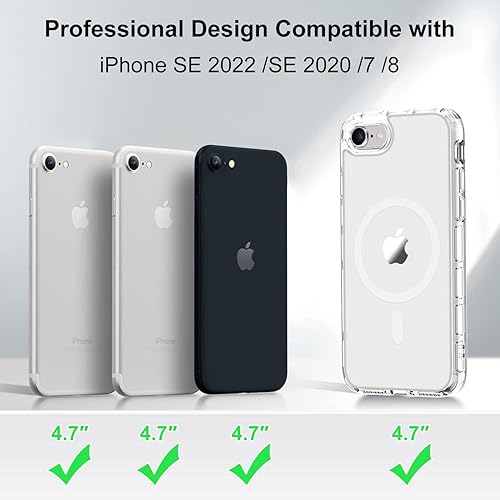 Vista 464 de MOCCA - Funda magnética resistente para iPhone 11 de 6.1 pulgadas, compatible con MagSafe, protector de pantalla de vidrio + protector de lente