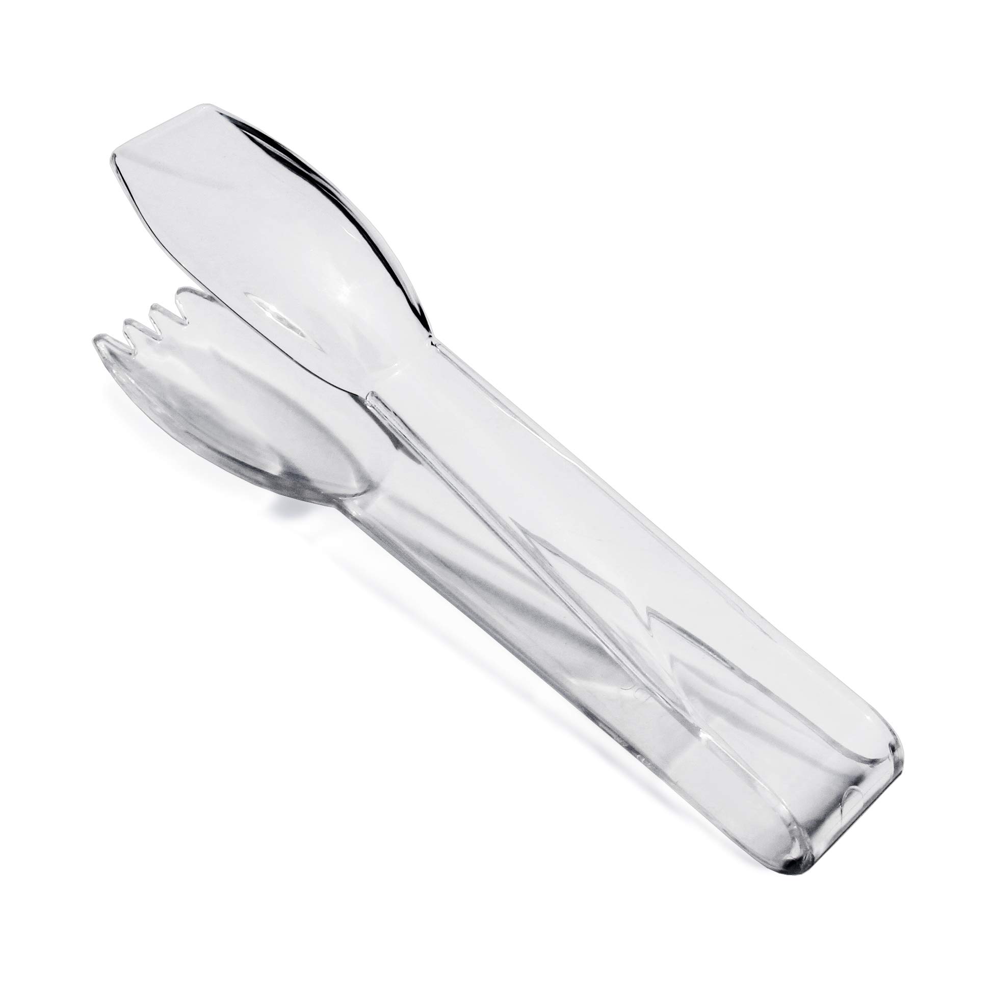New Star Lebensmittelzange, Kunststoff, gerader Rand, 15,2 cm, 12 Stück 6-Inch farblos