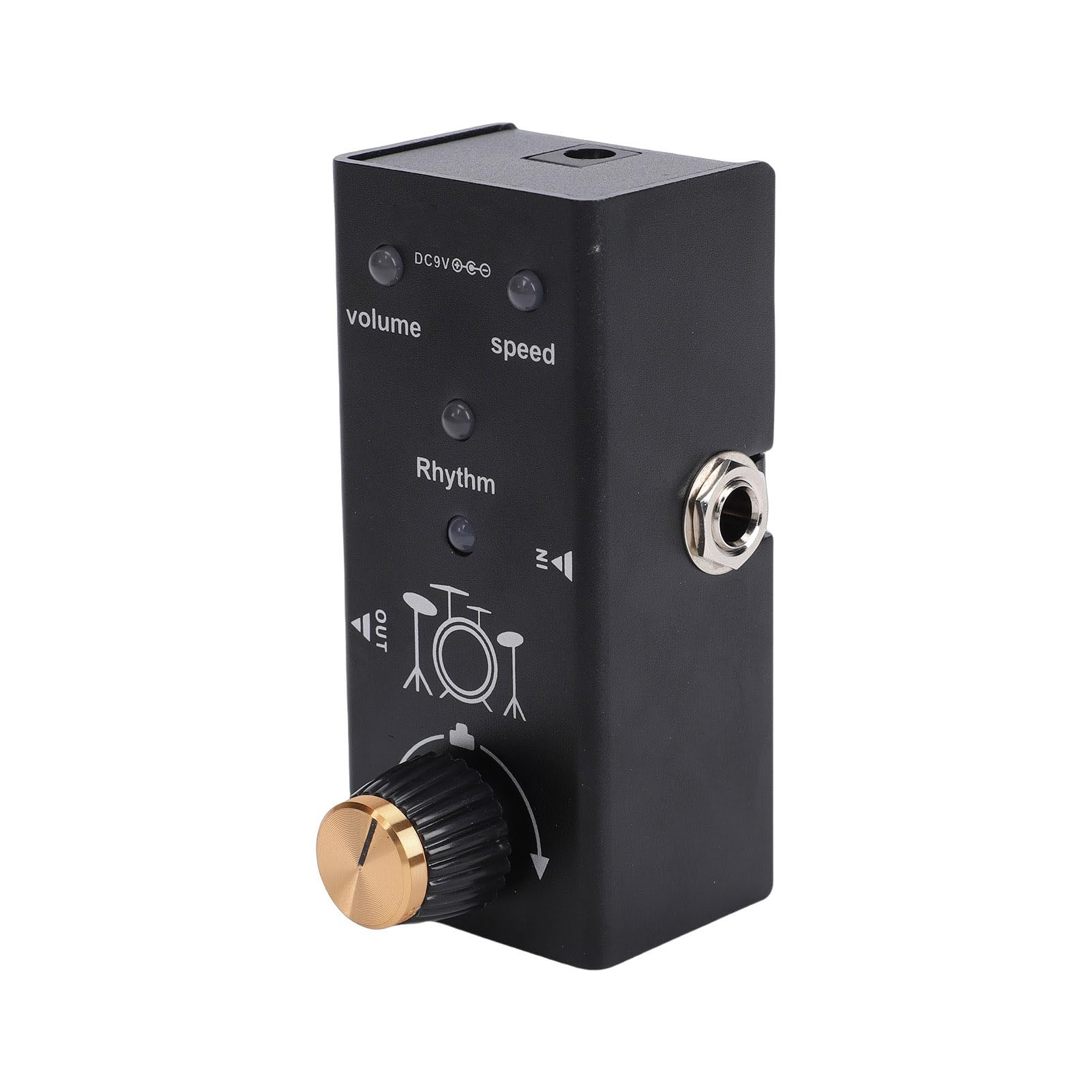 Luocute Pedal de Efectos de Guitarra, Caja de Ritmos Pedal de Guitarra de Efectos de Batería para Máquina con 55 Patrones de Ritmo Control de Volumen de Velocidad True Bypass para