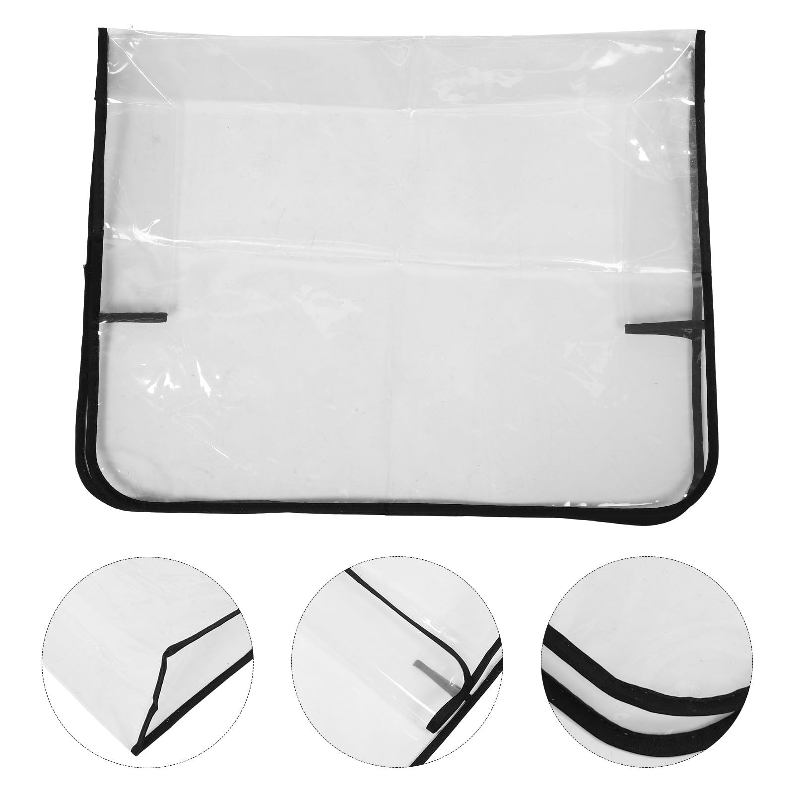 EXAOMBLE Fundas Protectoras Impermeables para Respaldo de Sillas de Peluquería 2 Unidades de Plástico Transparente para Uso en SPA y Salón de Belleza — view 9