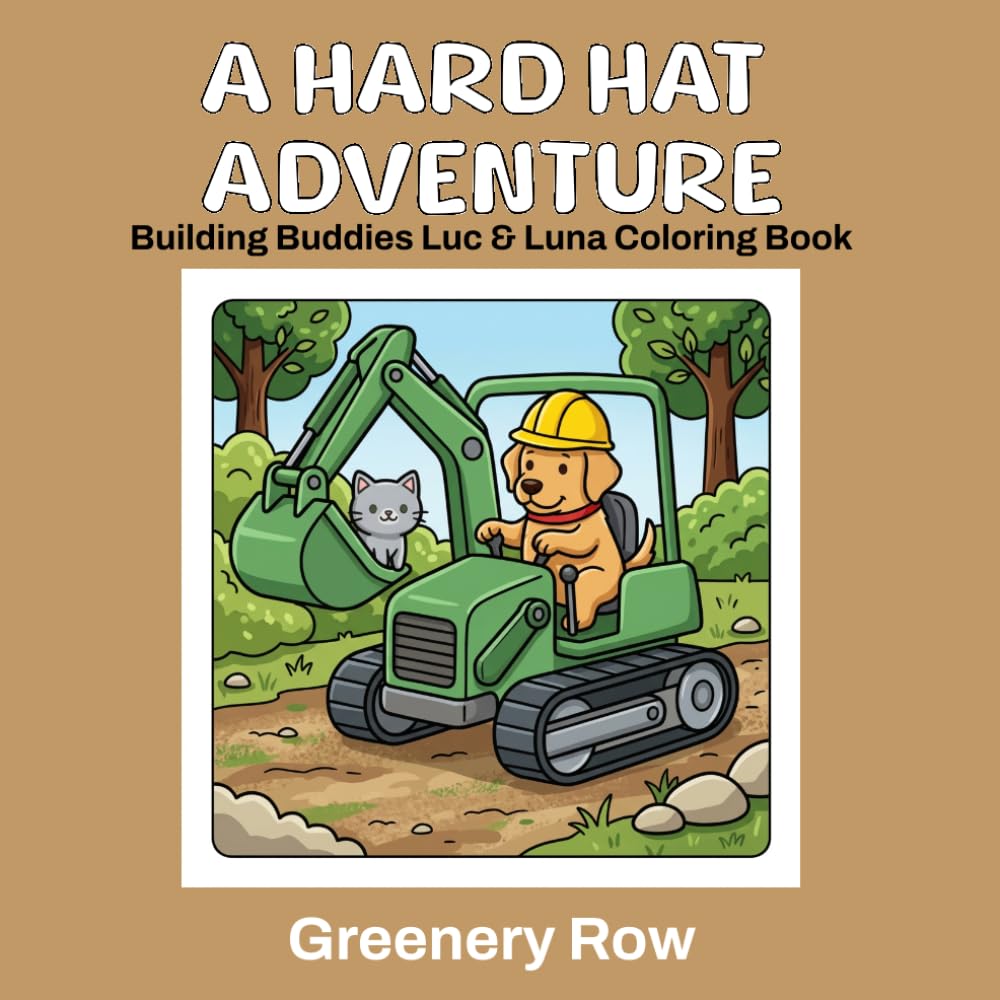 A Hard Hat Adventure: Building Buddies Luc & Luna Coloring Book (Adventures of Luc & Luna Coloring Books)
