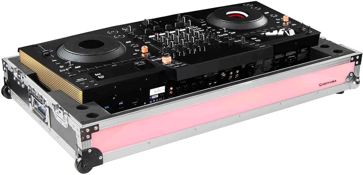 Odyssey Pioneer DJ OPUS-QUAD Flight Effects Show Case with Wheels