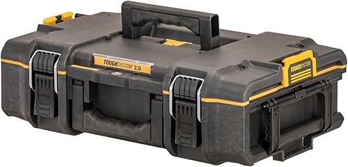 DEWALT Tough System 2.0 Caja de Herramientas Pequeña, Estuche de Almacenamiento Apilable