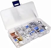 Pastall 100 PCS (8 Different Sizes) Heatsink Kit with Conductive Adhesive Tape, Aluminum Heat Sinks Cooler and Copper Heat Sink for Raspberry Pi A B B+ 2/3/4/5