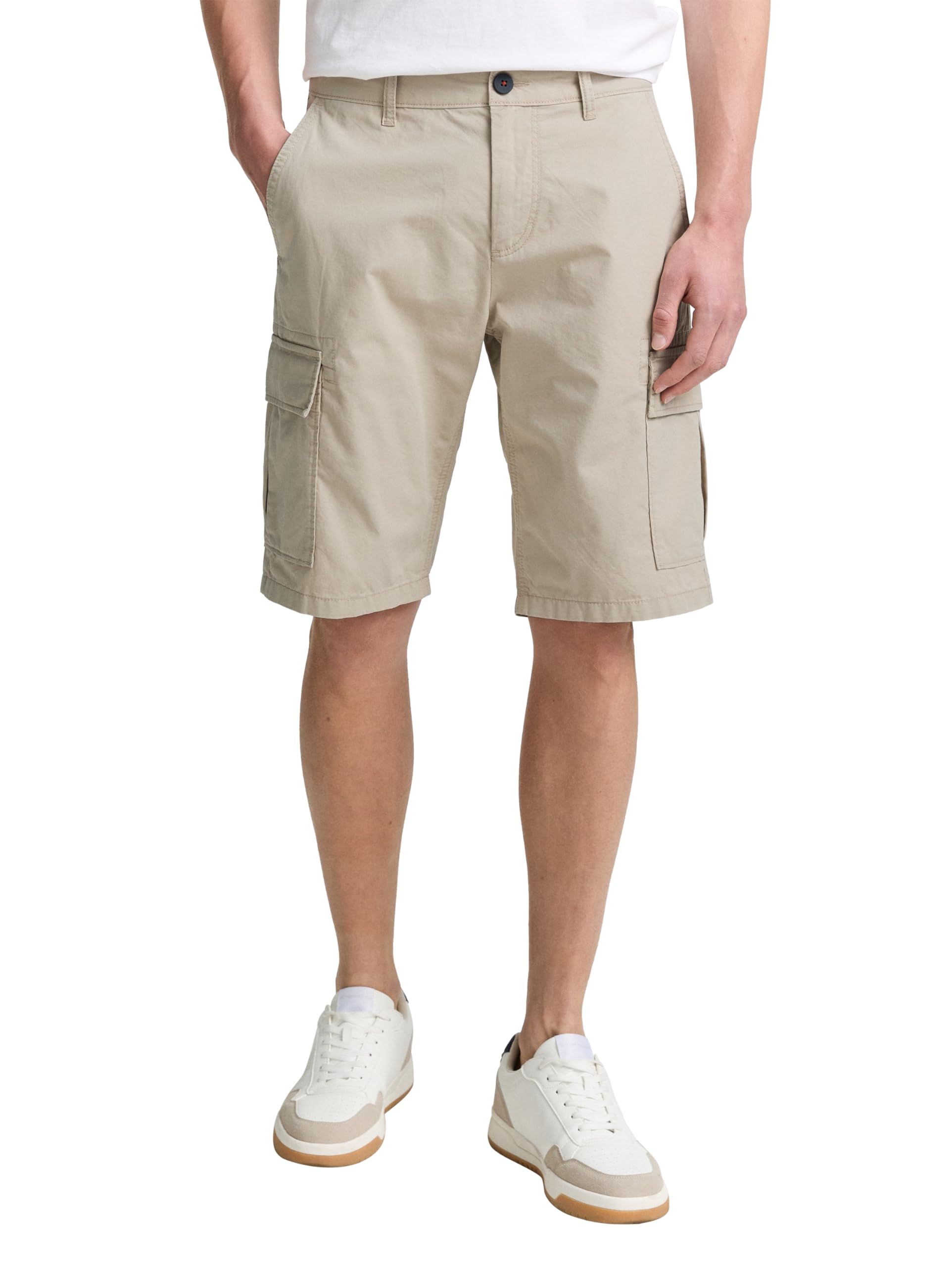 TOM TAILOR Herren Regular Cargo Shorts aus Baumwolle