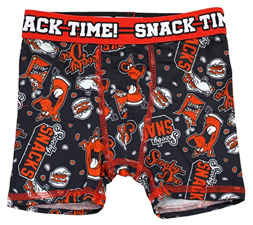 Bioworld Boy's Scooby-Doo 4 Pack Boxer Briefs - Athletic Novelty Cartoon Character Multipack Underwear4