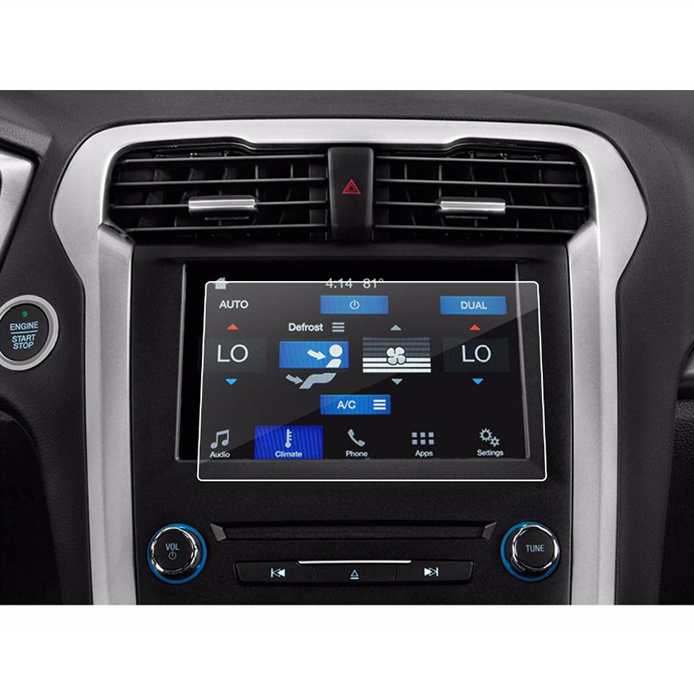 XQXSTORE Car Navigation Screen Protector, 8 Inch GPS Touch Center Display Auto Interior Stickers Accessories, For Fusion sync2 sync3