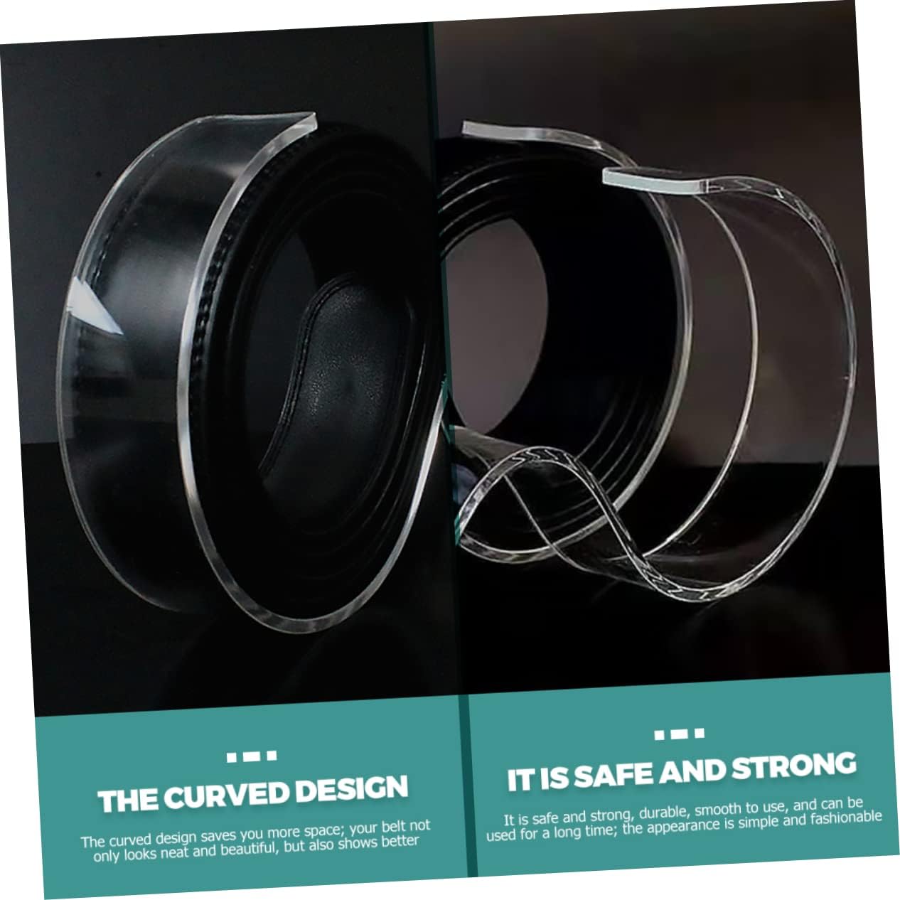 15pcs Belt Holder Organizer Stand Acrylic Belt Display Holder for Home Store