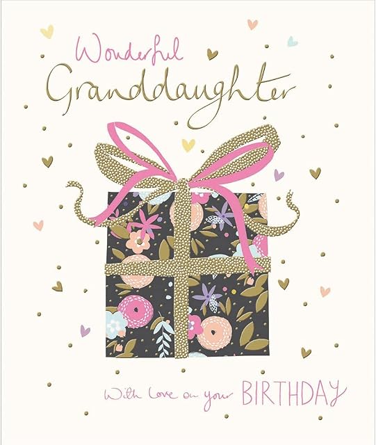 Granddaughter Happy Birthday Greeting Card Peach & Prosecco Range Cards