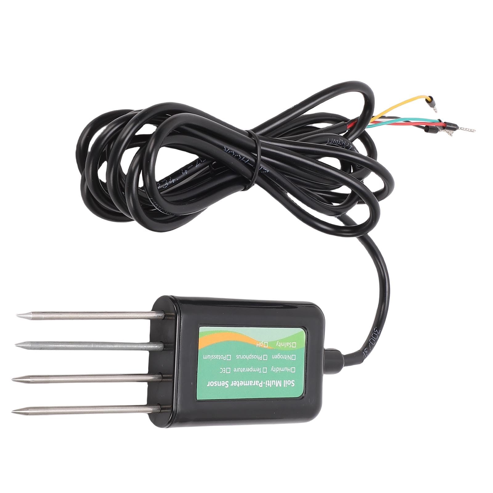 Cryfokt Probador de Suelo 8 en 1, IP68 a Prueba de Agua Temperatura del Suelo Humedad EC PH NPK Sensor de Salinidad con Sondas de Acero Inoxidable 316L, para Cultivo de Plantas de