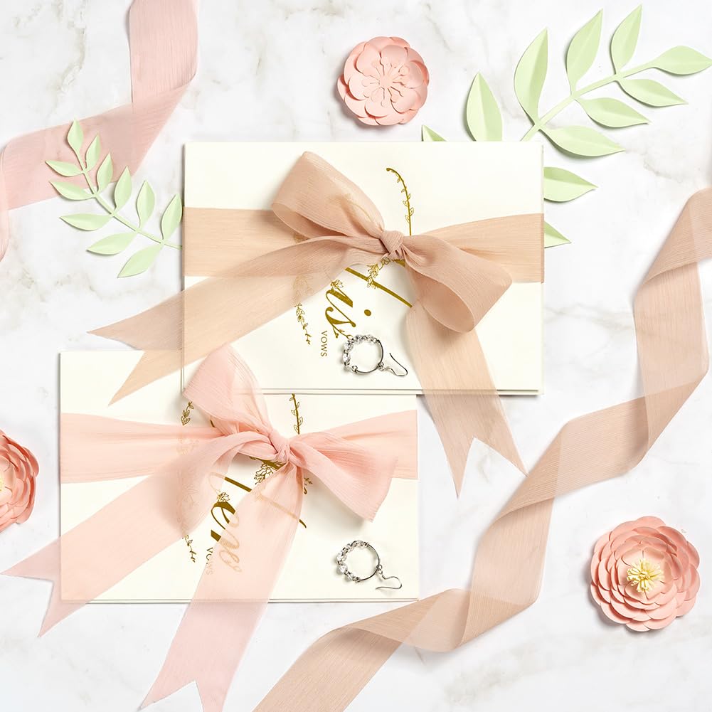 Ruban Mousseline Soie Blanc 38mm X 22.8m - Déco Baptême, Mariage Et événements Festifs
