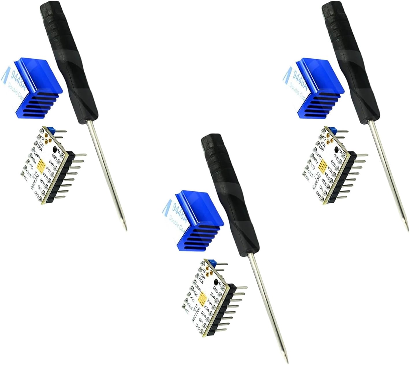 TMC2208 Stepper Motor Driver Quiet 3D Printer Part Control Board Low Noise 3D Printer Motherboard Replacement Stepper