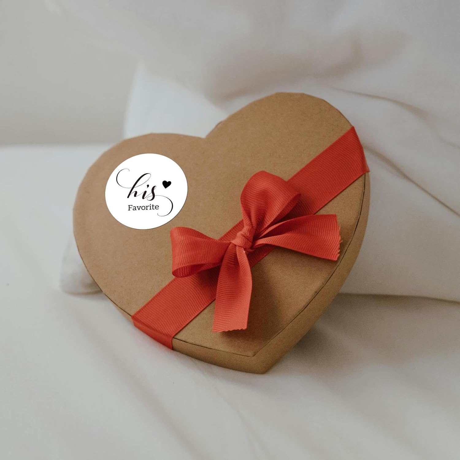AMAHEJMO 80 Pcs His Favorite Her Favorite Wedding Favor Stickers, 2" Round Candy Bag Seals Wedding Stickers Bridal Shower Favor Treat Bag Stickers (40 of Each)